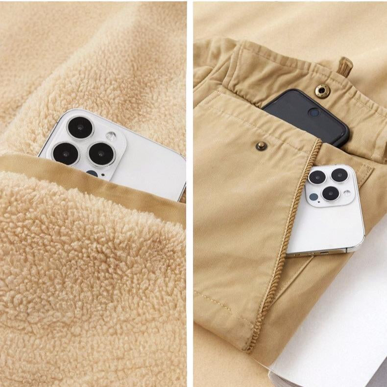 Blouson Aviateur à Col Bordé de Fausse Fourrure pour Homme