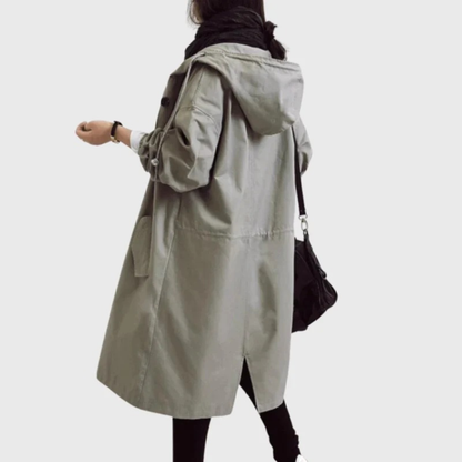 Trench-Coat à Capuche pour Femme