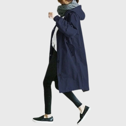 Trench-Coat à Capuche pour Femme