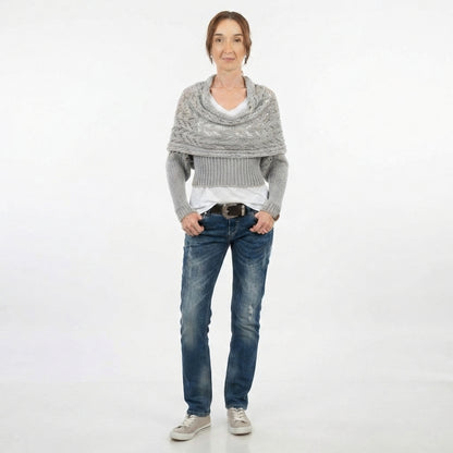 Boléro en Tricot Ajouré à Superposer pour Femme