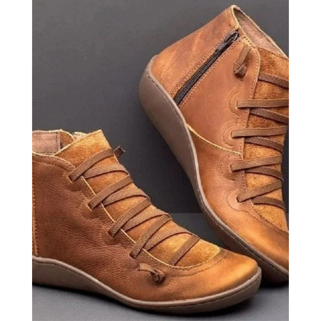 Bottines à Fermeture Éclair pour Femme