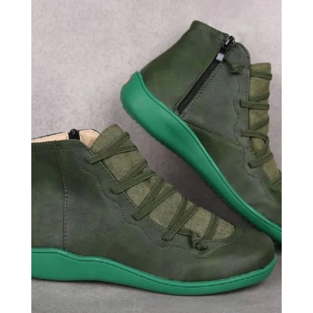 Bottines à Fermeture Éclair pour Femme