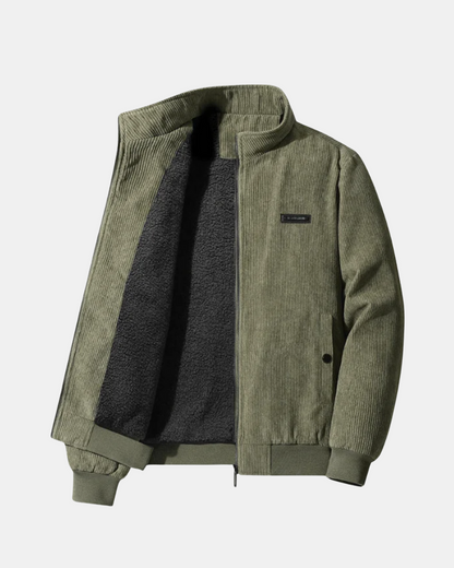 Veste en Velours Côtelé Doublée Polaire pour Homme