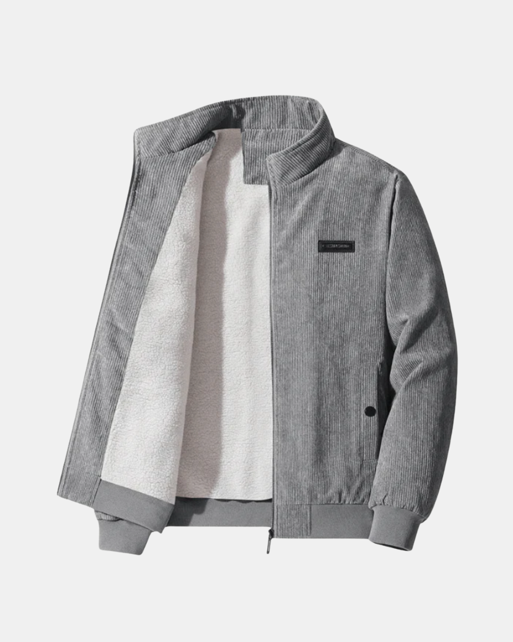 Veste en Velours Côtelé Doublée Polaire pour Homme
