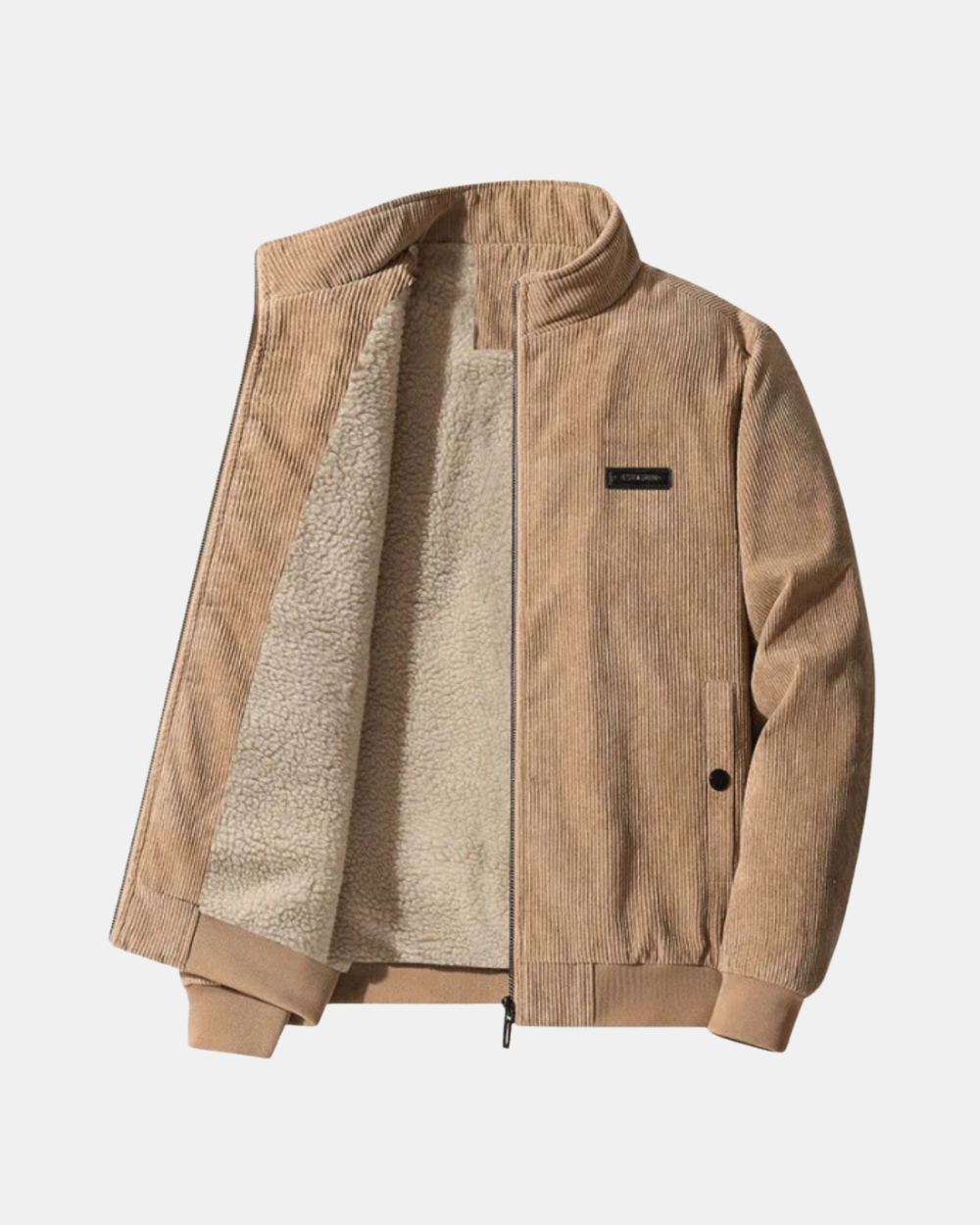 Veste en Velours Côtelé Doublée Polaire pour Homme
