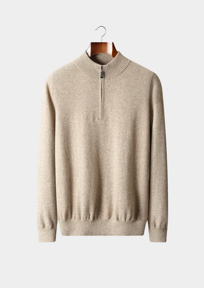 Pull Demi-Zip en Maille Fine pour Homme