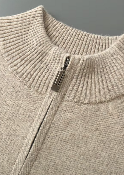 Pull Demi-Zip en Maille Fine pour Homme