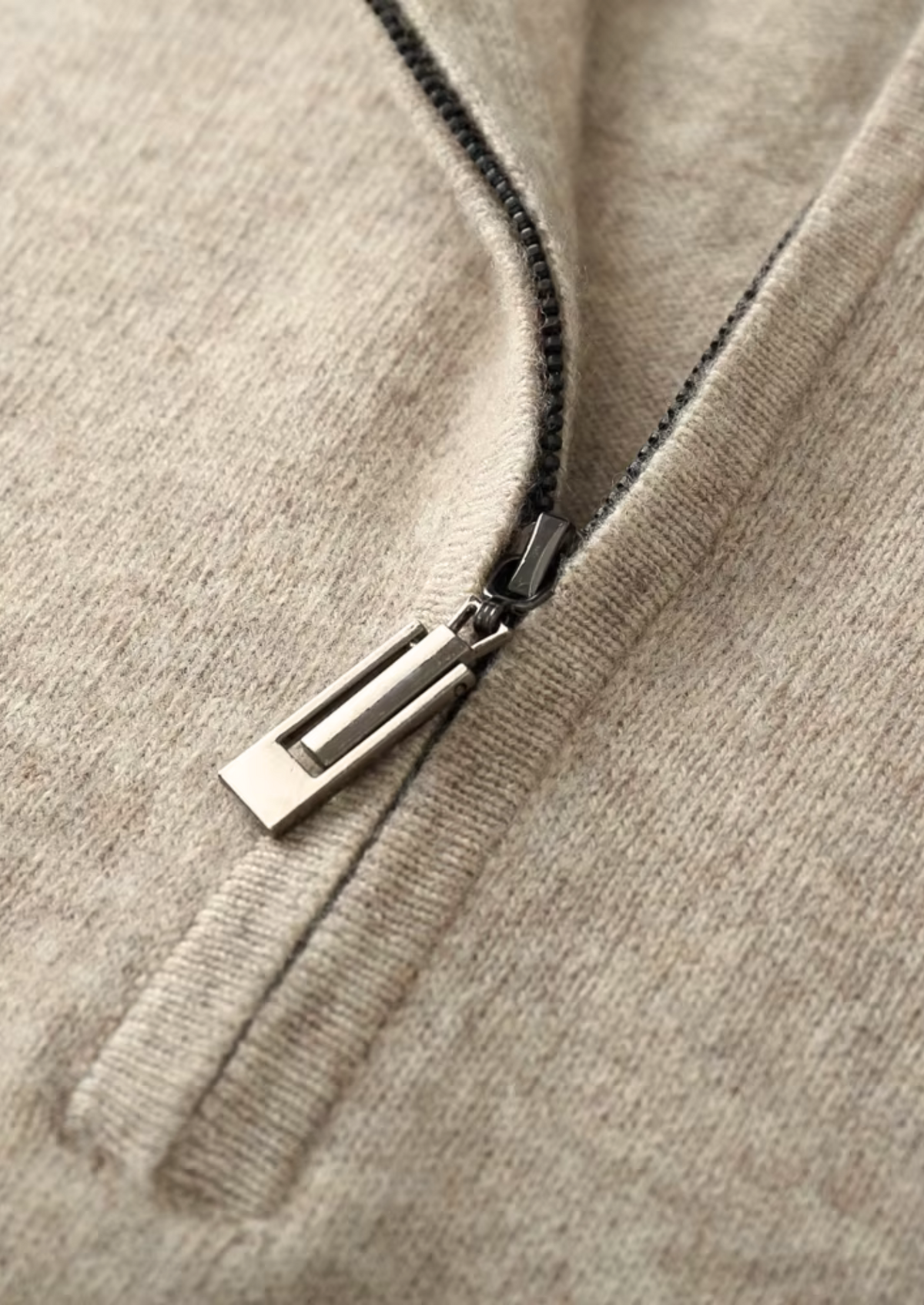Pull Demi-Zip en Maille Fine pour Homme