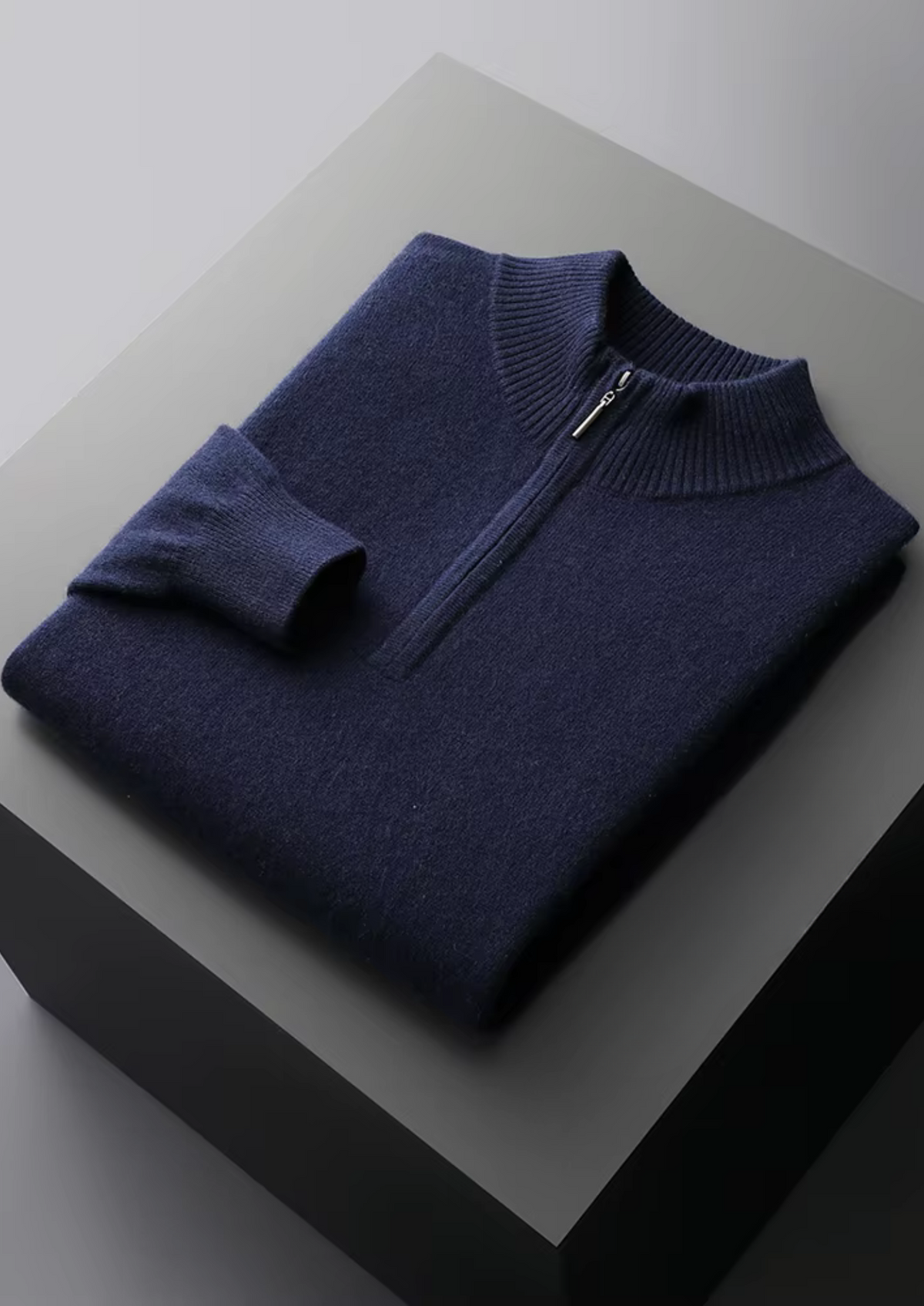 Pull Demi-Zip en Maille Fine pour Homme