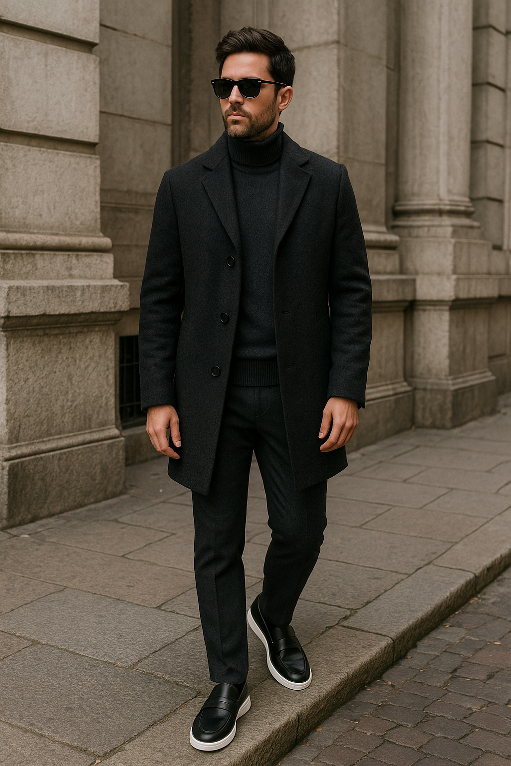 Mocassins Élégants à Semelle Contrastée pour Homme