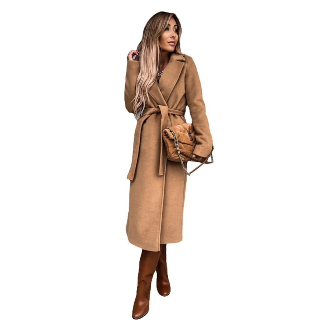 Veste d’Hiver à Ceinture Long pour Femme