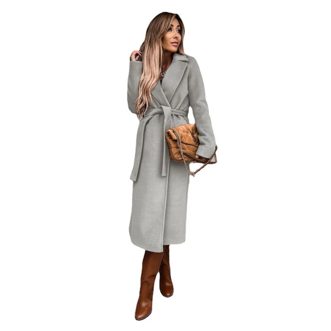 Veste d’Hiver à Ceinture Long pour Femme