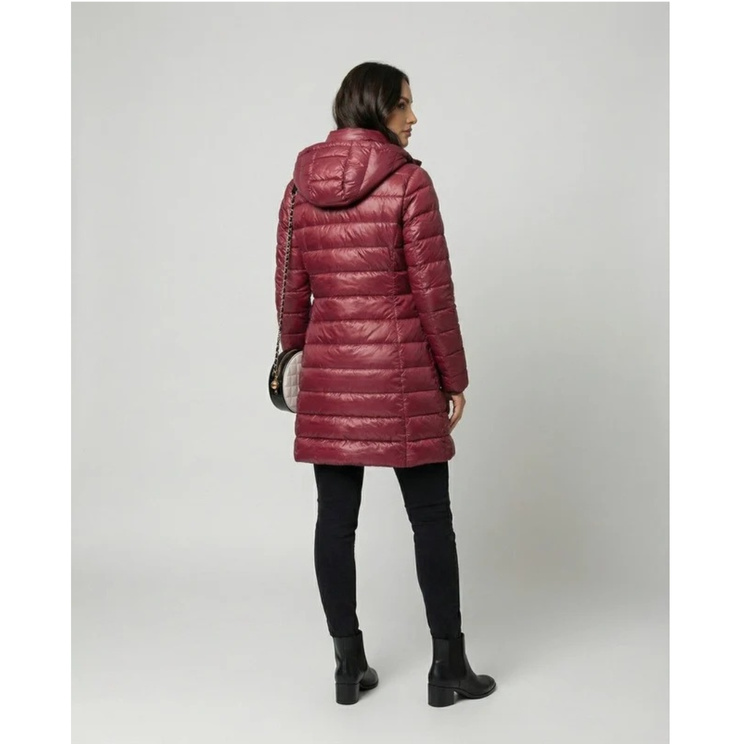 Veste d’Hiver à Capuche Matelassé pour Femme