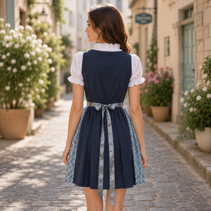 Dirndl en Bleu pour Femme