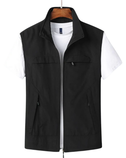 Bodywarmer Léger à Col Montant pour Homme