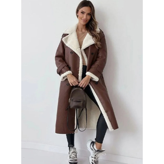 Veste d’Hiver Boutonné Long pour Femme