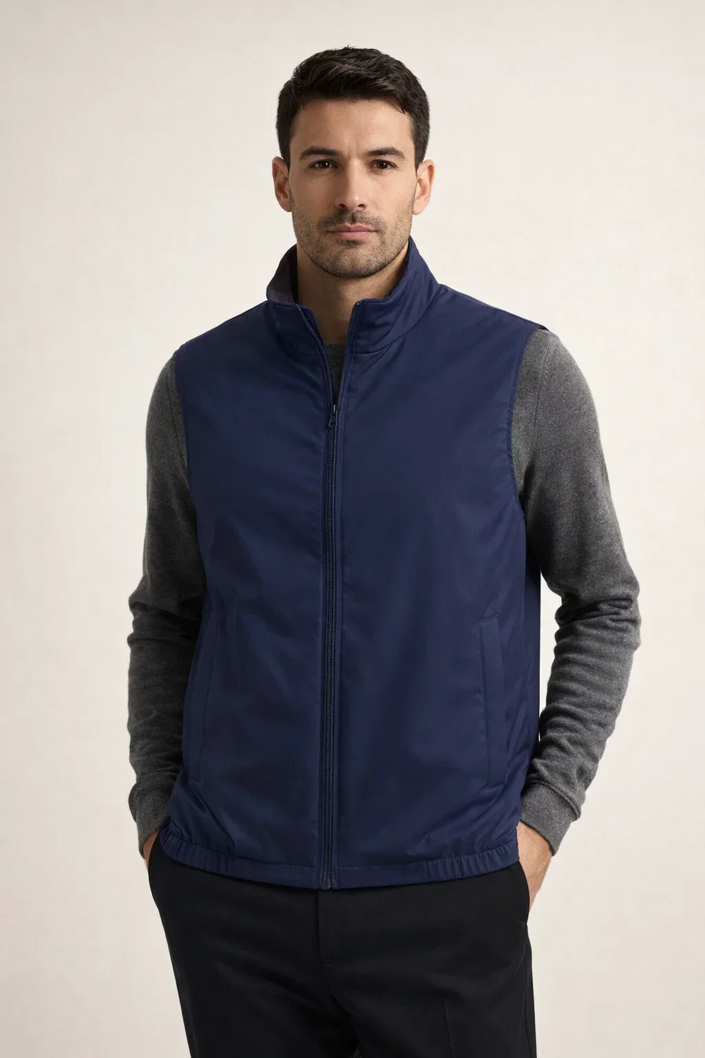 Bodywarmer Réversible à Col Montant pour Homme