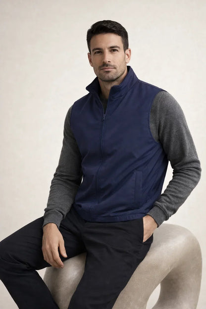 Bodywarmer Réversible à Col Montant pour Homme