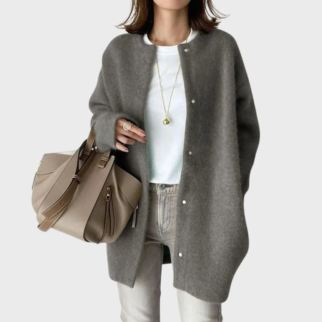 Cardigan Coupe Oversize en Maille Douce pour Femme