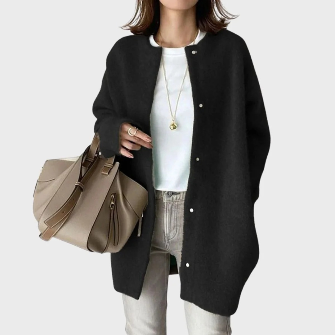Cardigan Coupe Oversize en Maille Douce pour Femme