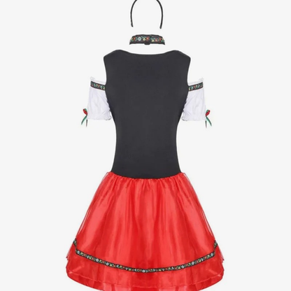 Dirndl à Corsage Structuré pour Femme