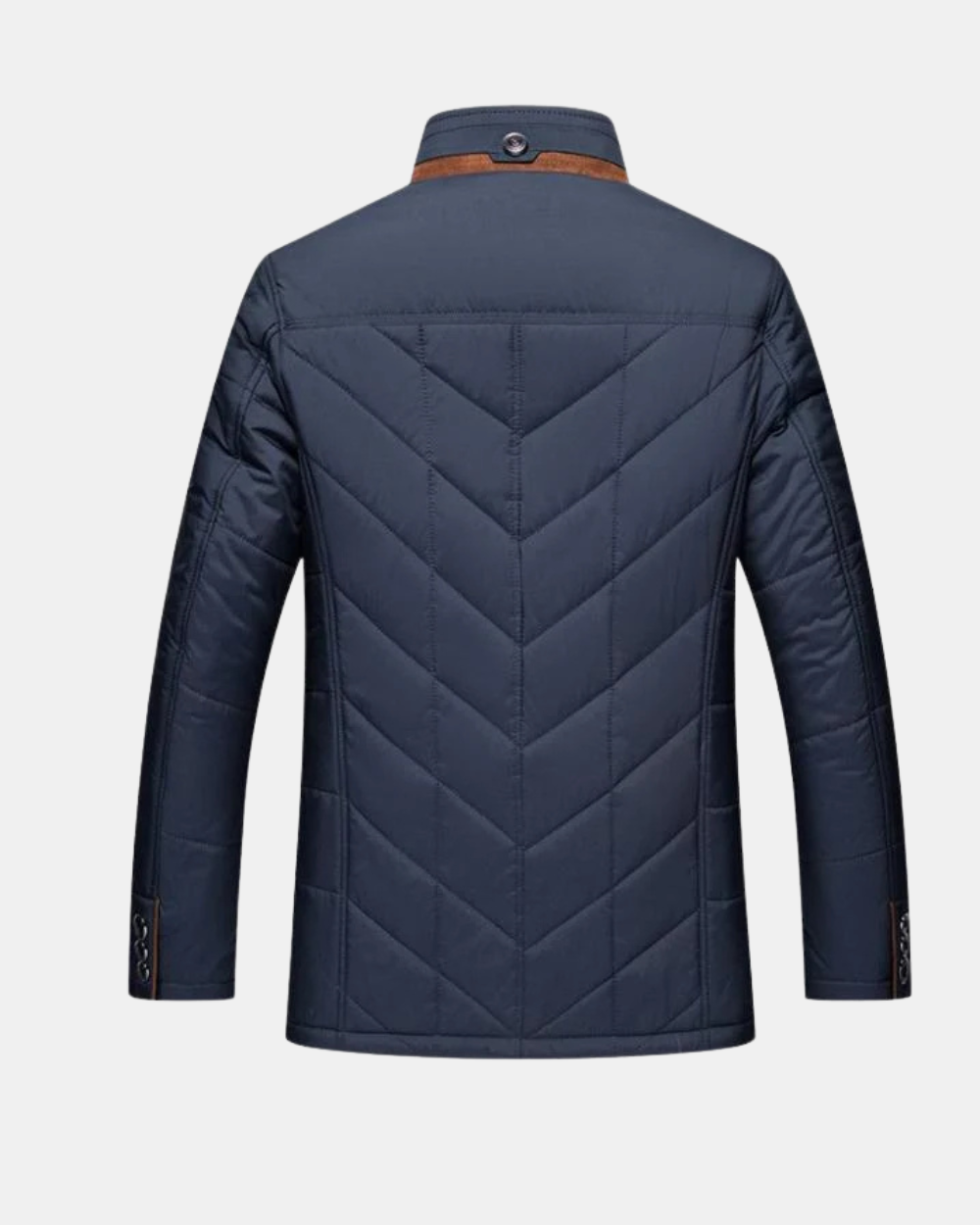 Veste Matelassée à Col Montant Doublé pour Homme