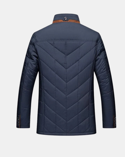 Veste Matelassée à Col Montant Doublé pour Homme