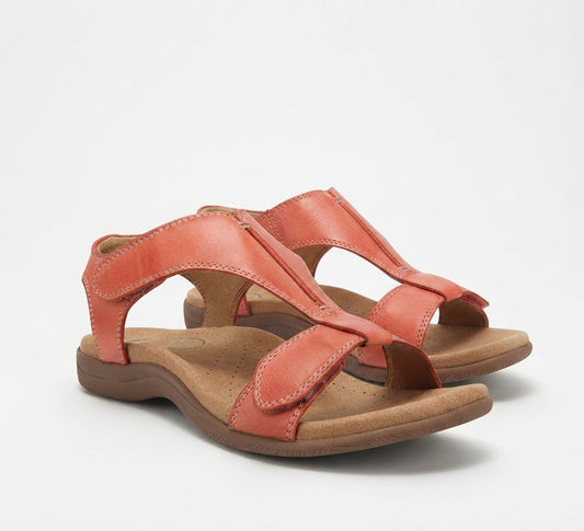Sandales Femme avec Fermeture Velcro et Semelle Amortissante