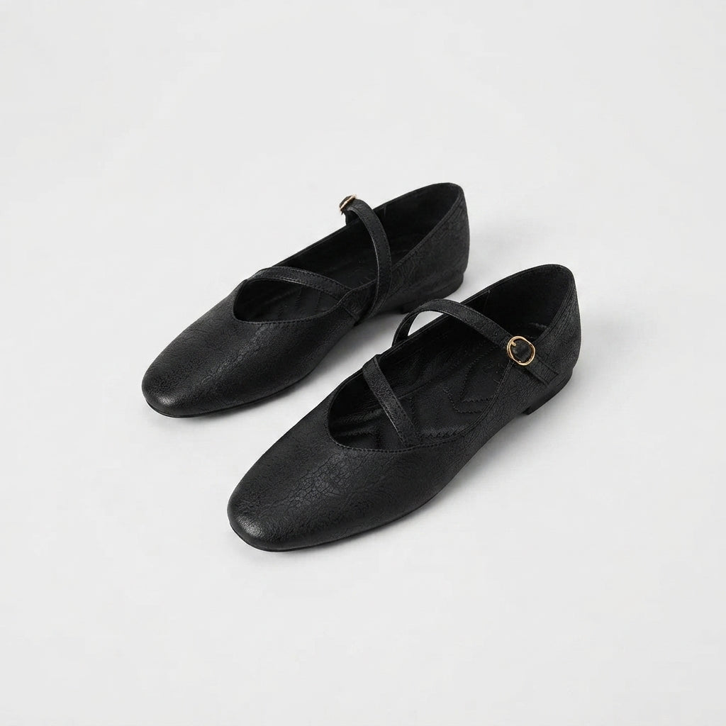 Ballerines Femmes Style Ballet avec Rubans Ajustables