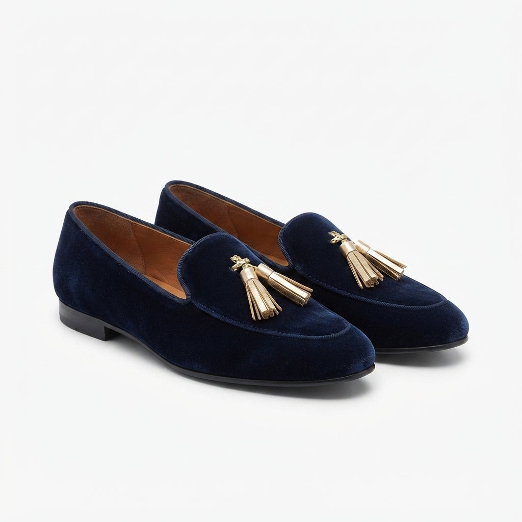 Mocassins Femme Slip-On avec Franges