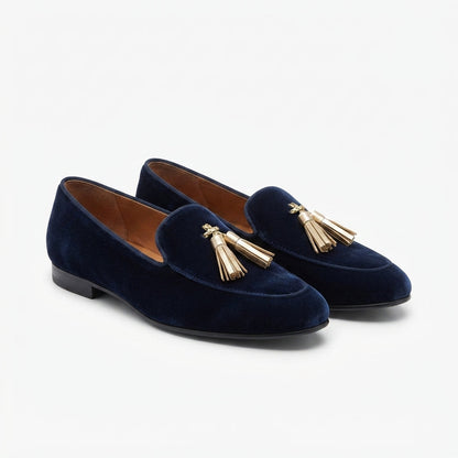 Mocassins Femme Slip-On avec Franges