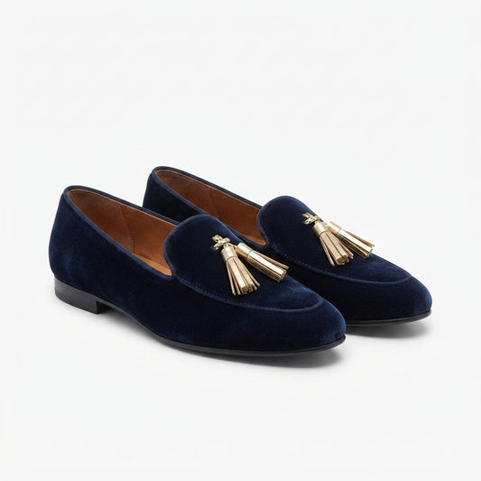 Mocassins Femme Slip-On avec Franges