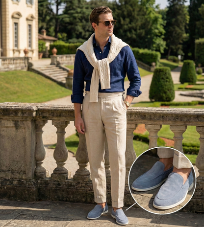 Mocassins Élégants en Daim Synthétique pour Homme