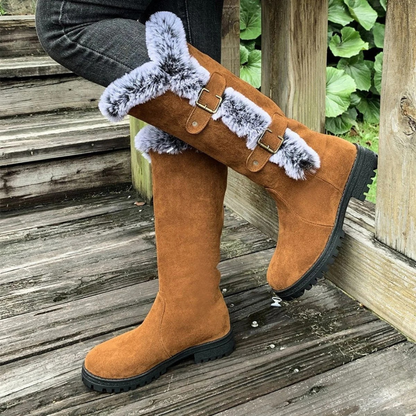 Bottes à Boucle Doublé pour Femme