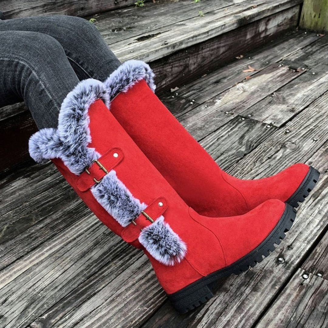 Bottes à Boucle Doublé pour Femme