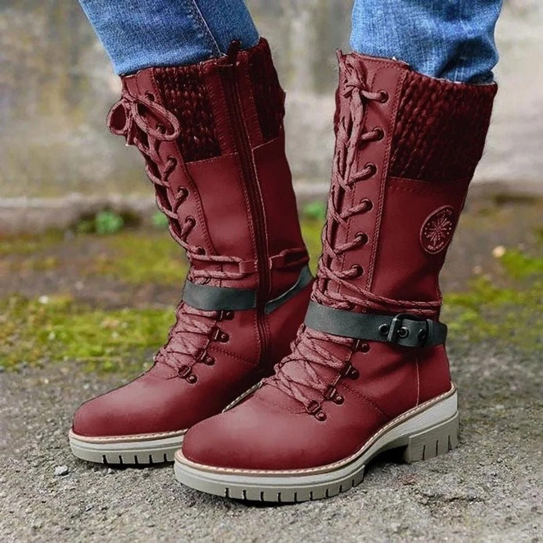 Bottes à Boucle Imperméable pour Femme