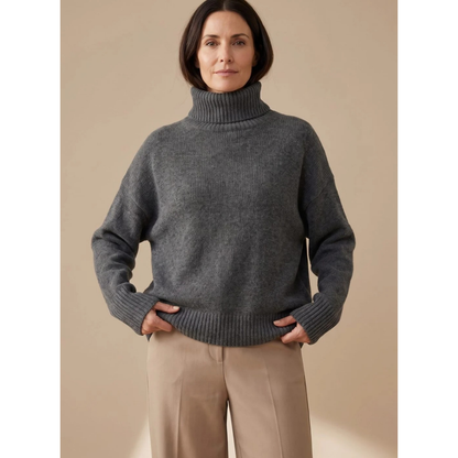 Pull à Col Roulé Coupe Oversize pour Femme