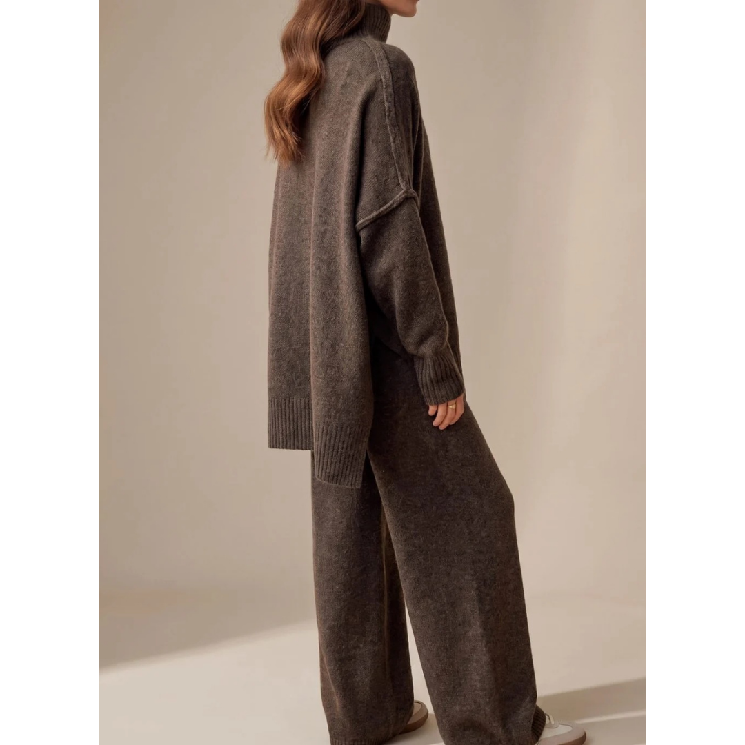 Pull à Col Roulé Coupe Oversize pour Femme
