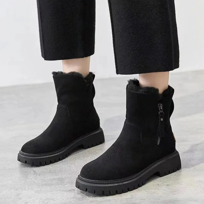 Bottines à Fermeture Éclair Doublé pour Femme