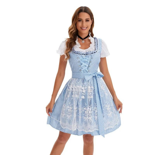 Dirndl en Bleu clair pour Femme