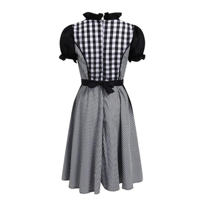 Dirndl à Volants en Noir pour Femme